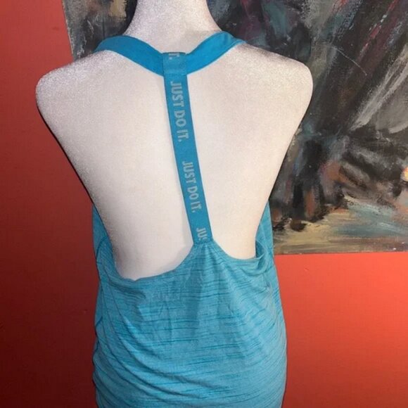 Nike Elastika T-strap Dri Fit Tank Top Size Medium - Picture 3 of 6